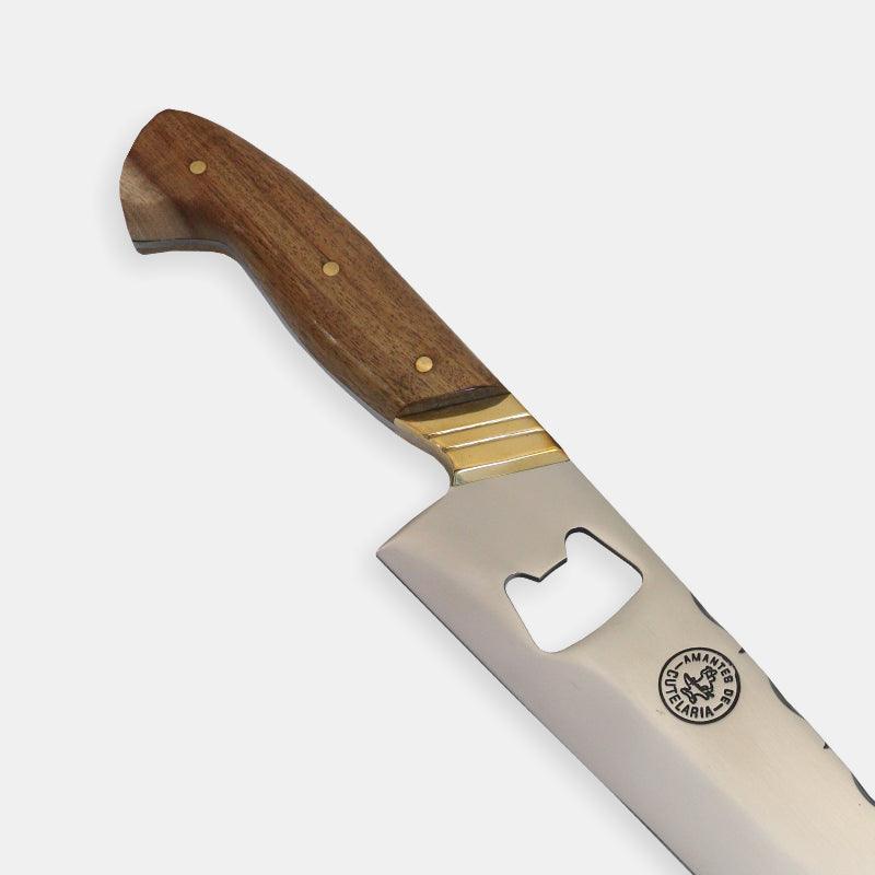 Faca Churrasco Picanheira Abridor Personalizada | Aço Inox 10"