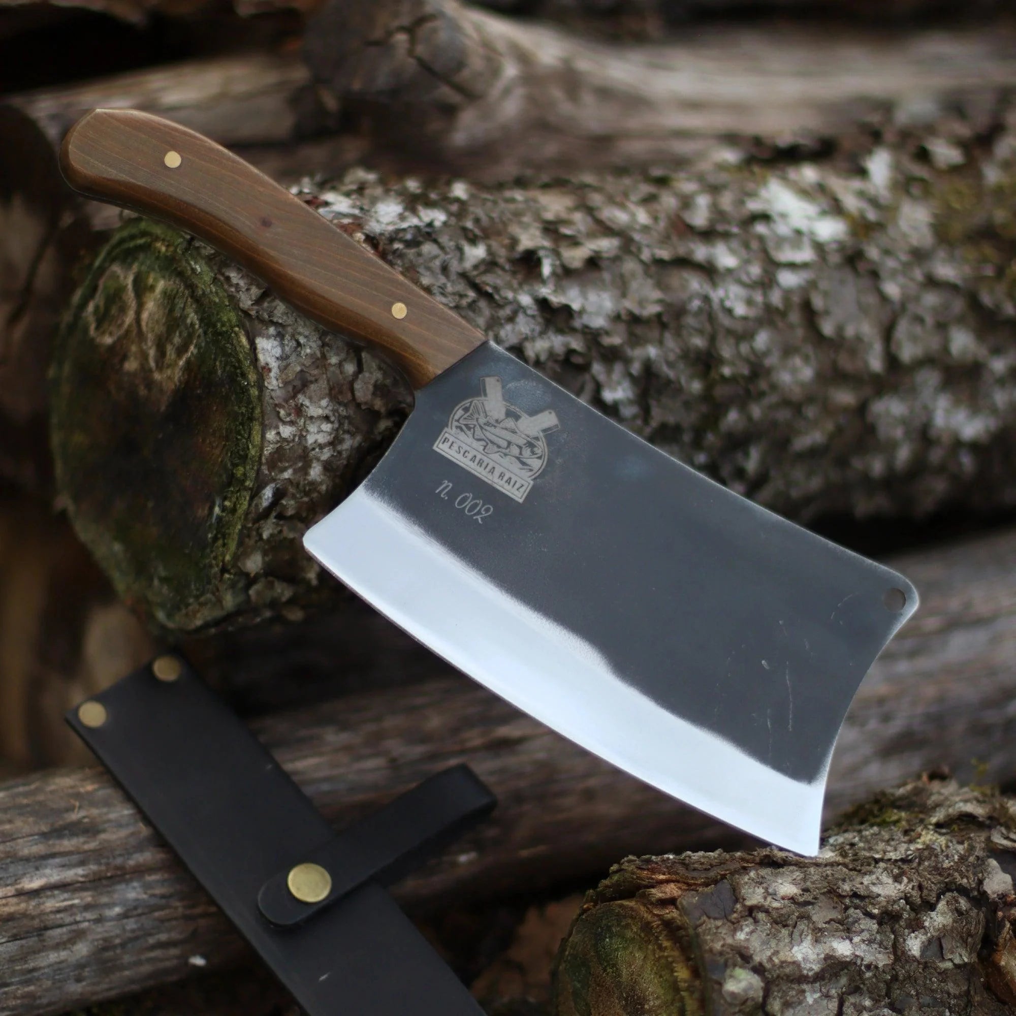 Cutelo Churrasco Artesanal Personalizado Raiz | Brut Forge 7"