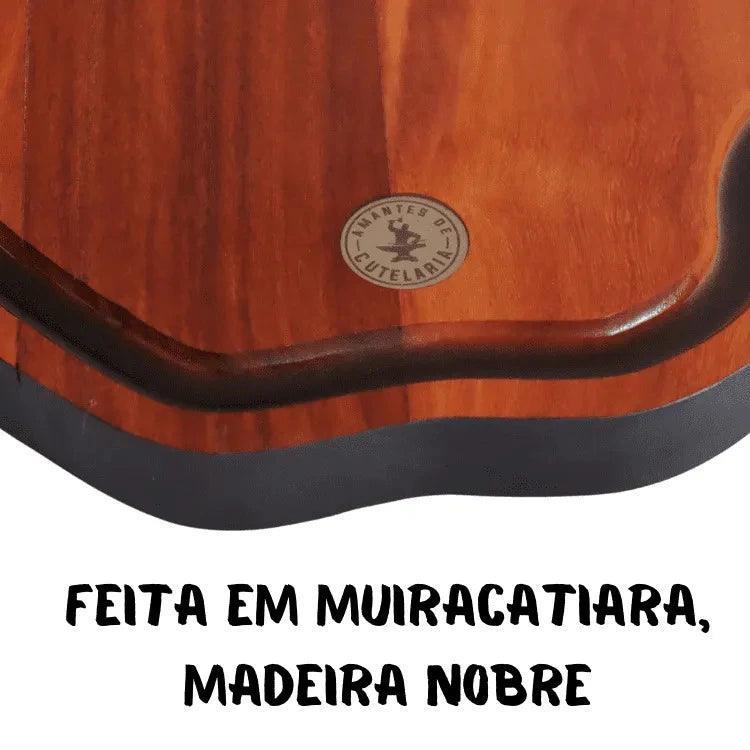 Tábua Churrasco Rústica | Muiracatiara e Resina