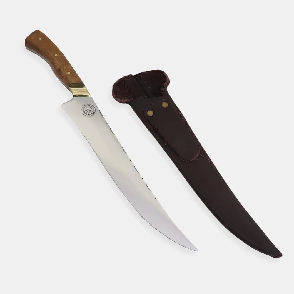 Faca Churrasco Artesanal Personalizada Fileteira | Aço Inox 10"
