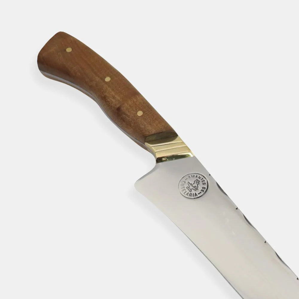 Faca Churrasco Artesanal Personalizada Fileteira | Aço Inox 10"