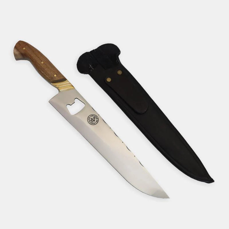 Faca Churrasco Picanheira Abridor Personalizada | Aço Inox 10"