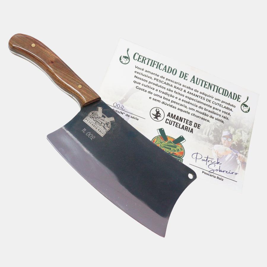 Cutelo Churrasco Artesanal Personalizado Raiz | Brut Forge 7"