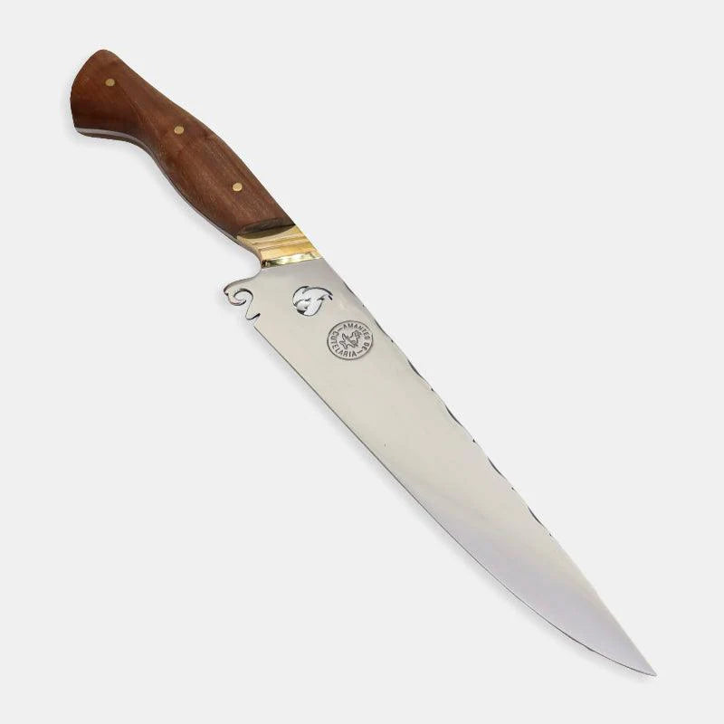 Faca Churrasco Artesanal Personalizada Fogo | Aço Inox 9"