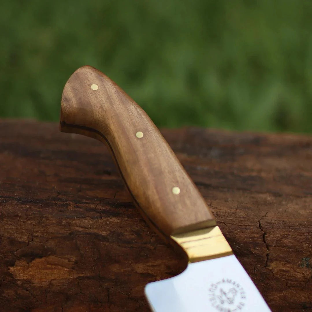 Cutelo Churrasco Artesanal Personalizado | Aço Inox 6"