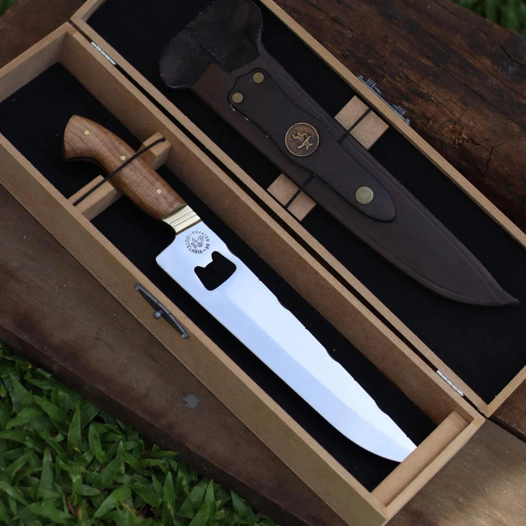 Faca Churrasco Picanheira Abridor Personalizada | Aço Inox 10"