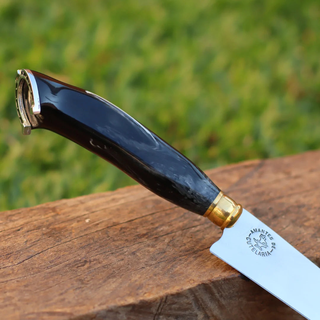 Faca Artesanal para Churrasco Personalizada | Presente | Cervo, Tatu, Cavalo