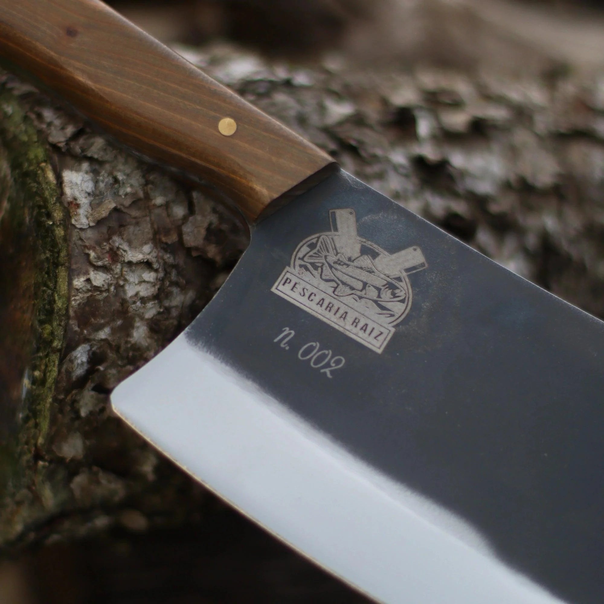 Cutelo Churrasco Artesanal Personalizado Raiz | Brut Forge 7"