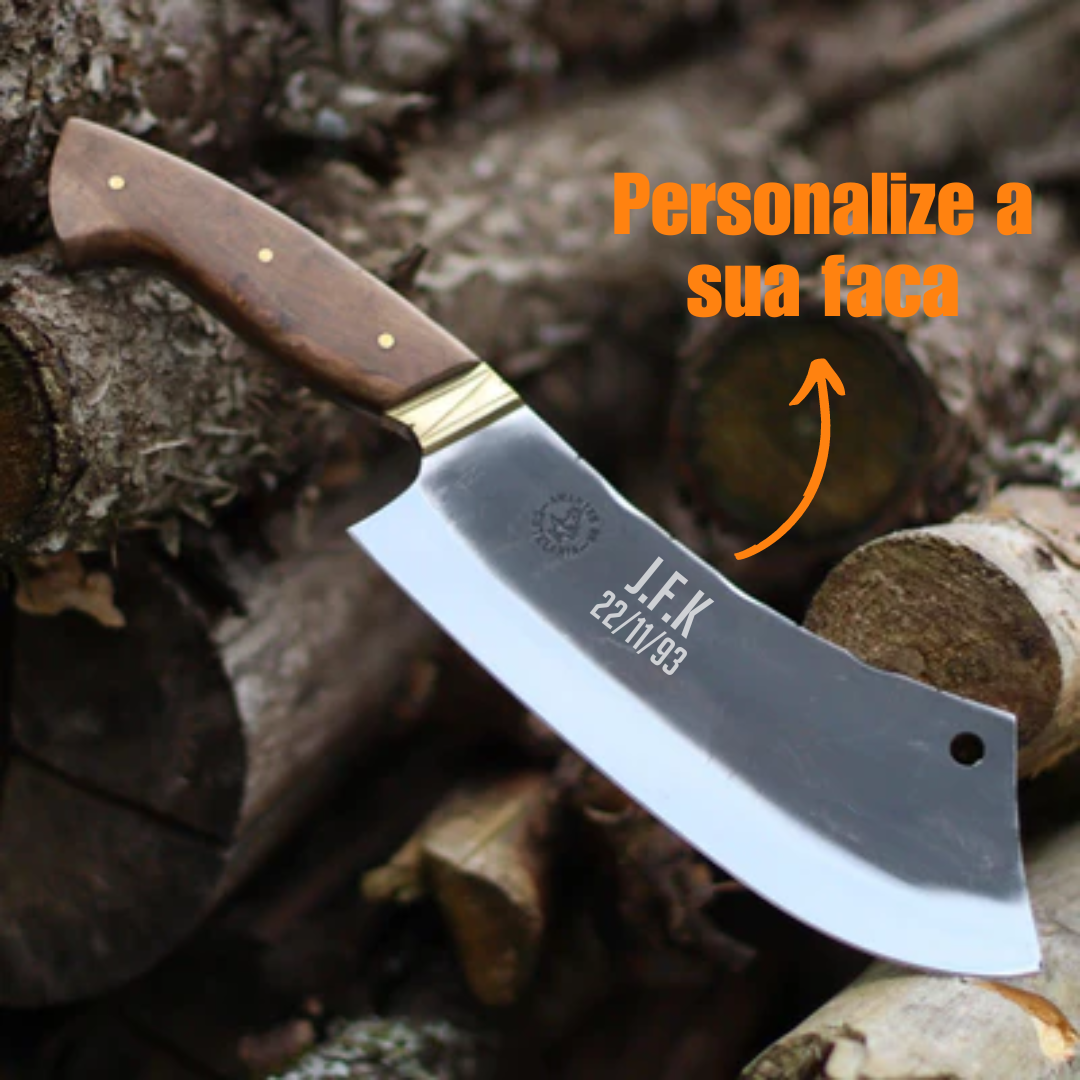 Cutelo Churrasco Artesanal Personalizado | Brut Forge 9"
