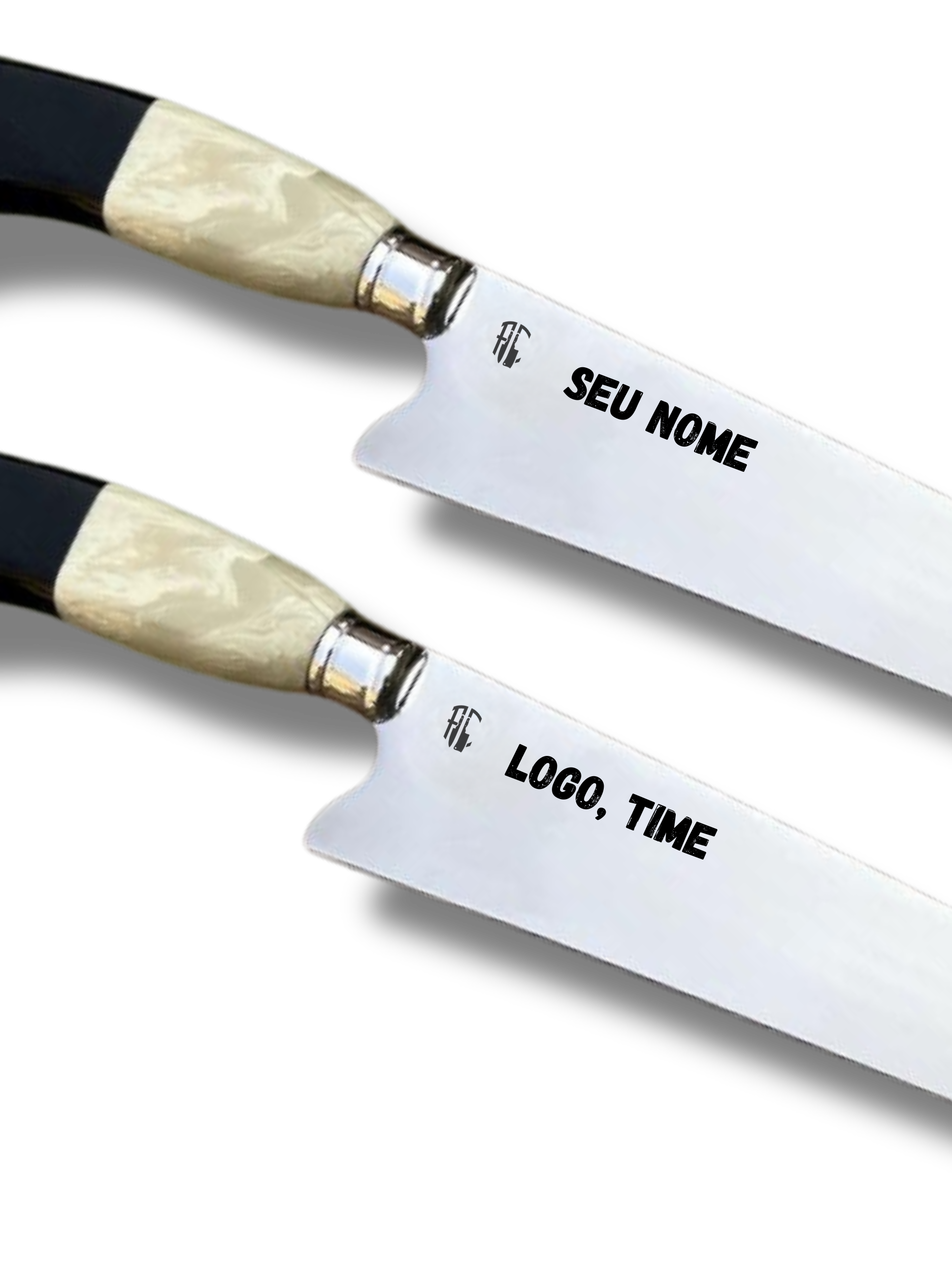 Faca Churrasco Artesanal Picanheira Cabo de Osso | Aço Inox 9"