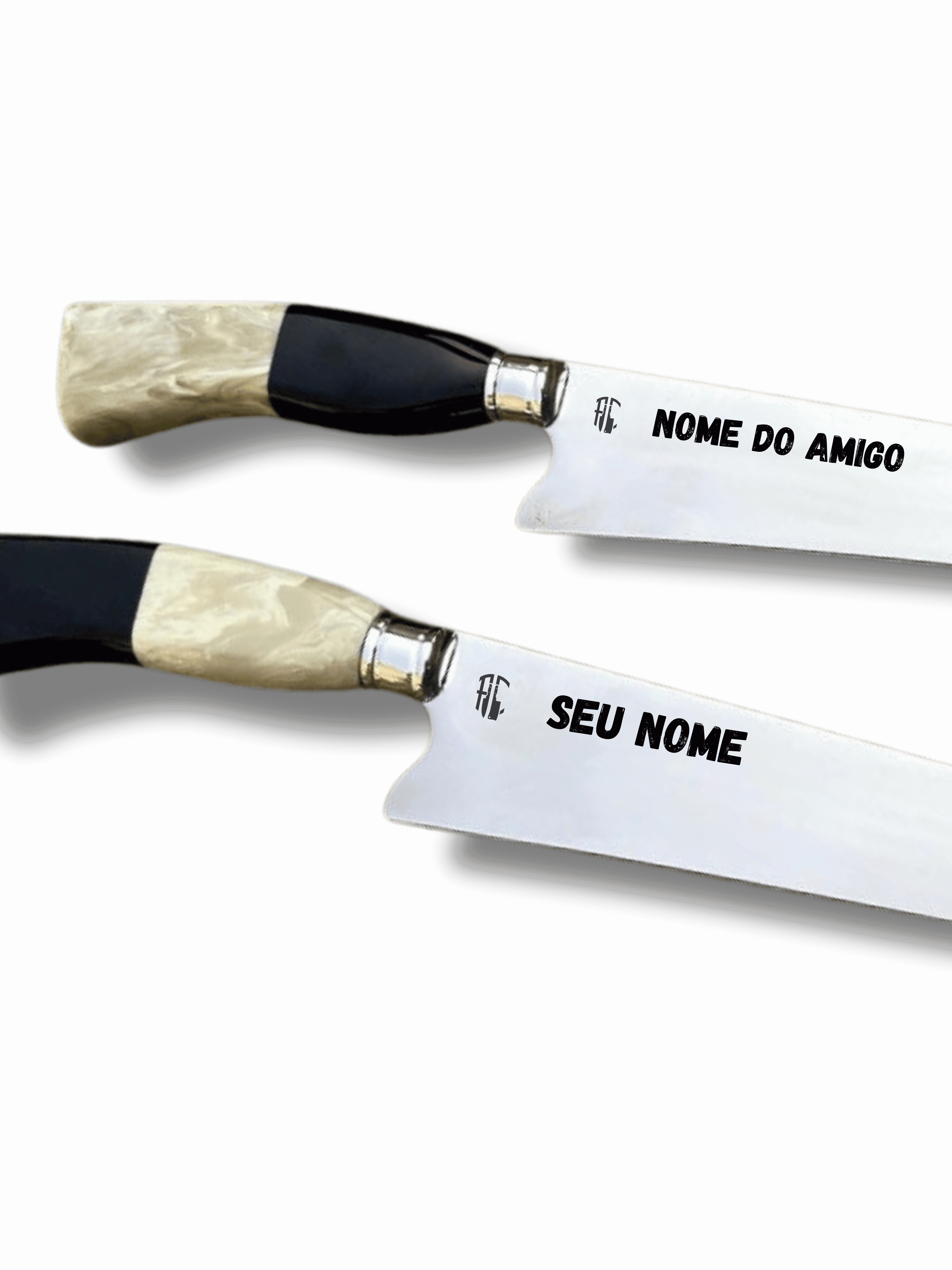 Kit 2 Facas Artesanais para Churrasco Aço Inox  | 9"